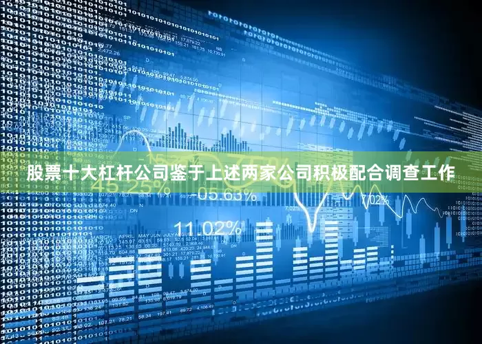股票十大杠杆公司　　鉴于上述两家公司积极配合调查工作